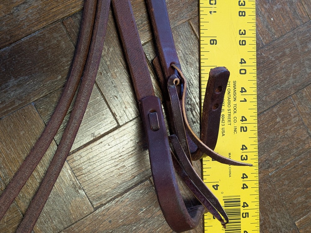 Western Leather Split Reins 1/2” x 8’