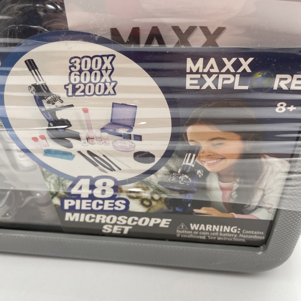 Max Explore 48 Piece Microscope Set BRAND NEW!! Sealed In Original Packaging