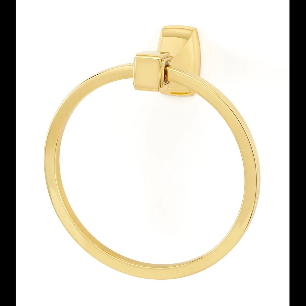 Alno Cube 6 Inch Diameter Towel Ring Model: A6540-PB/NL