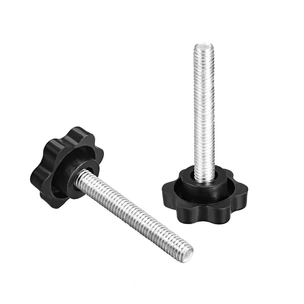 M6 ×40mm Male Threaded Star Screw Knobs Lock Handle 2pcs