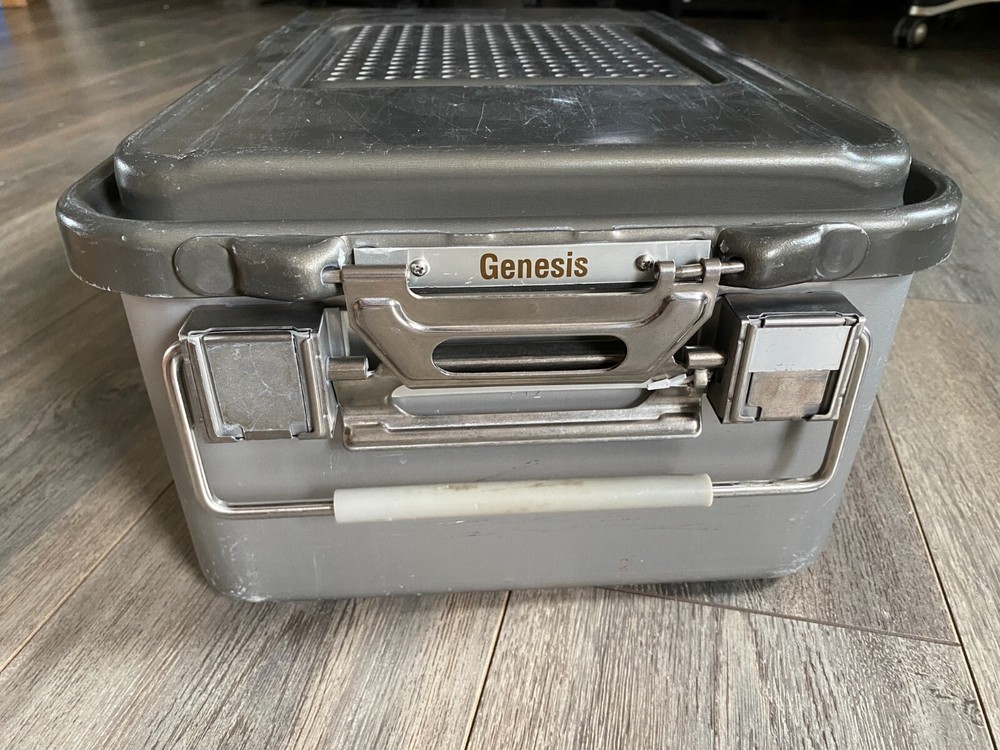V. Mueller Genesis Sterilization Case / Tray (17.5" x 12" x 7") Includes Basket