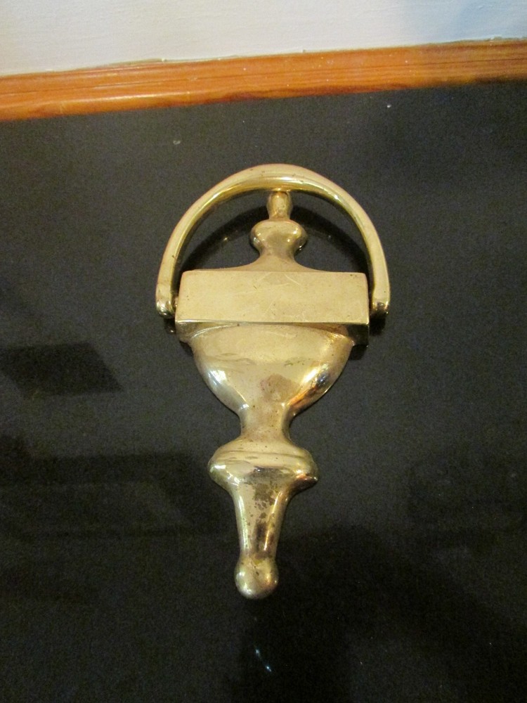 Vintage Door Knocker Solid Brass 7" x 3.75"