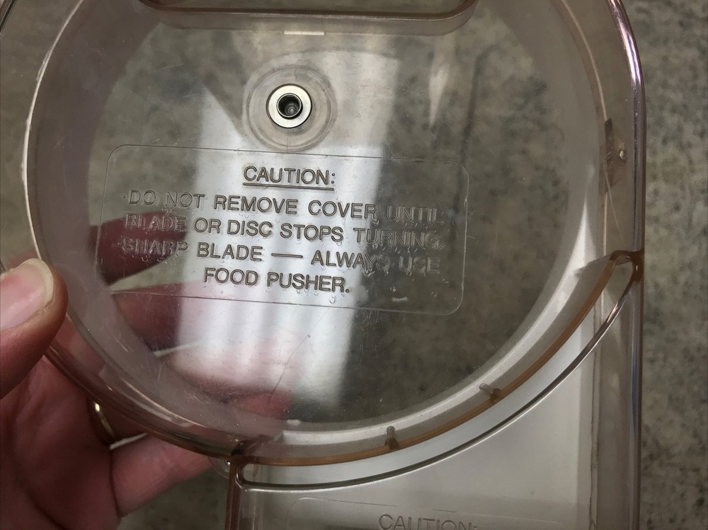 Hamilton Beach Emmie Food Processor 544 Replacement Part Lid W/ Chute Fast Ship