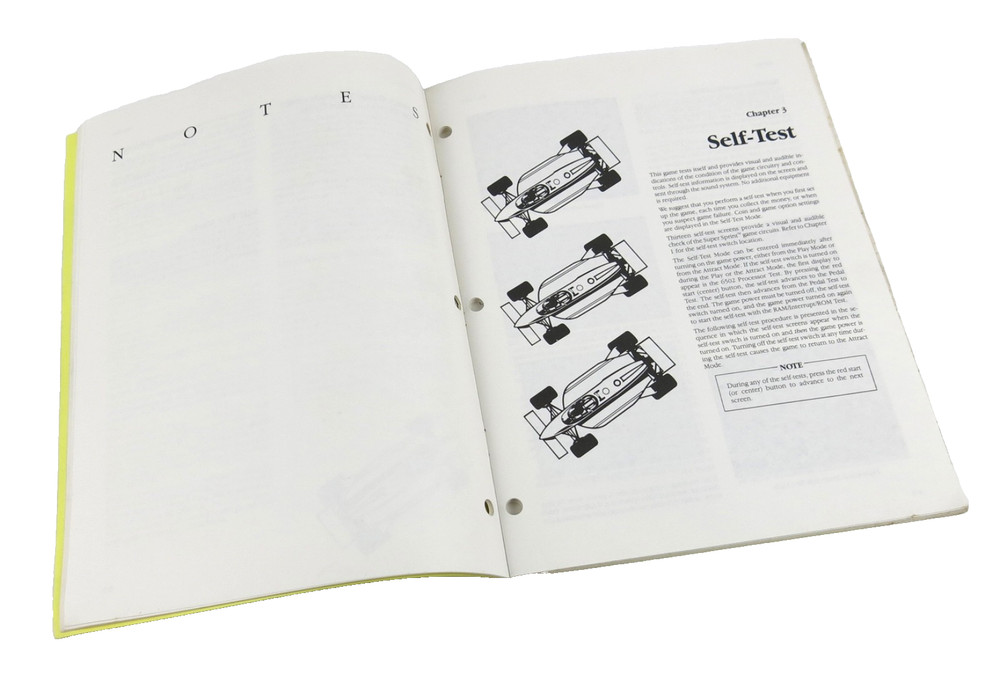 Atari Super Sprint Arcade Game Operators Manual 1986