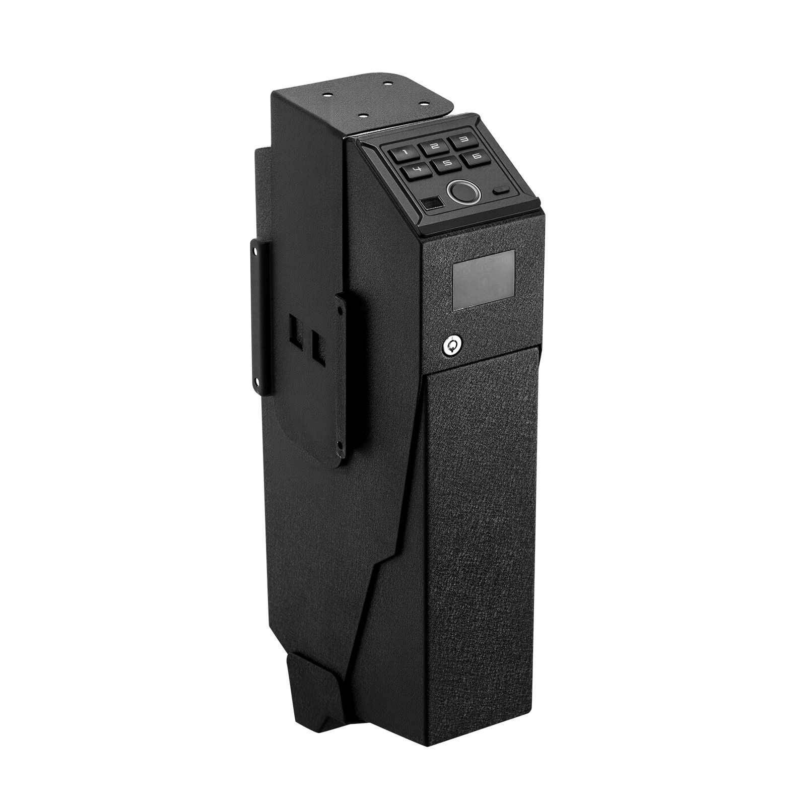 Uimoso Gun Safe Slider w/ Screen Fingerprint/Password/Key for 1 Pistol&Magazine