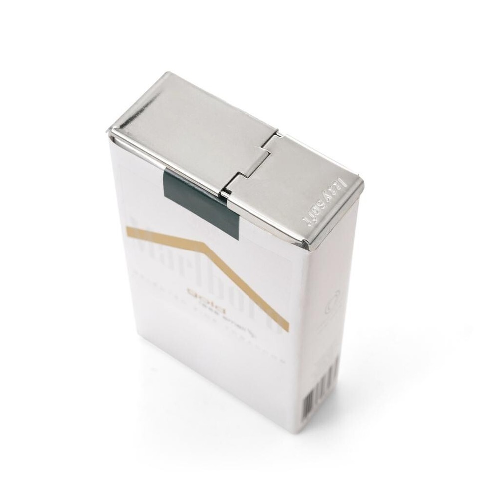 Metal Cigarette Case Crushproof Soft Pack Holder Box Pocket Protector Durable