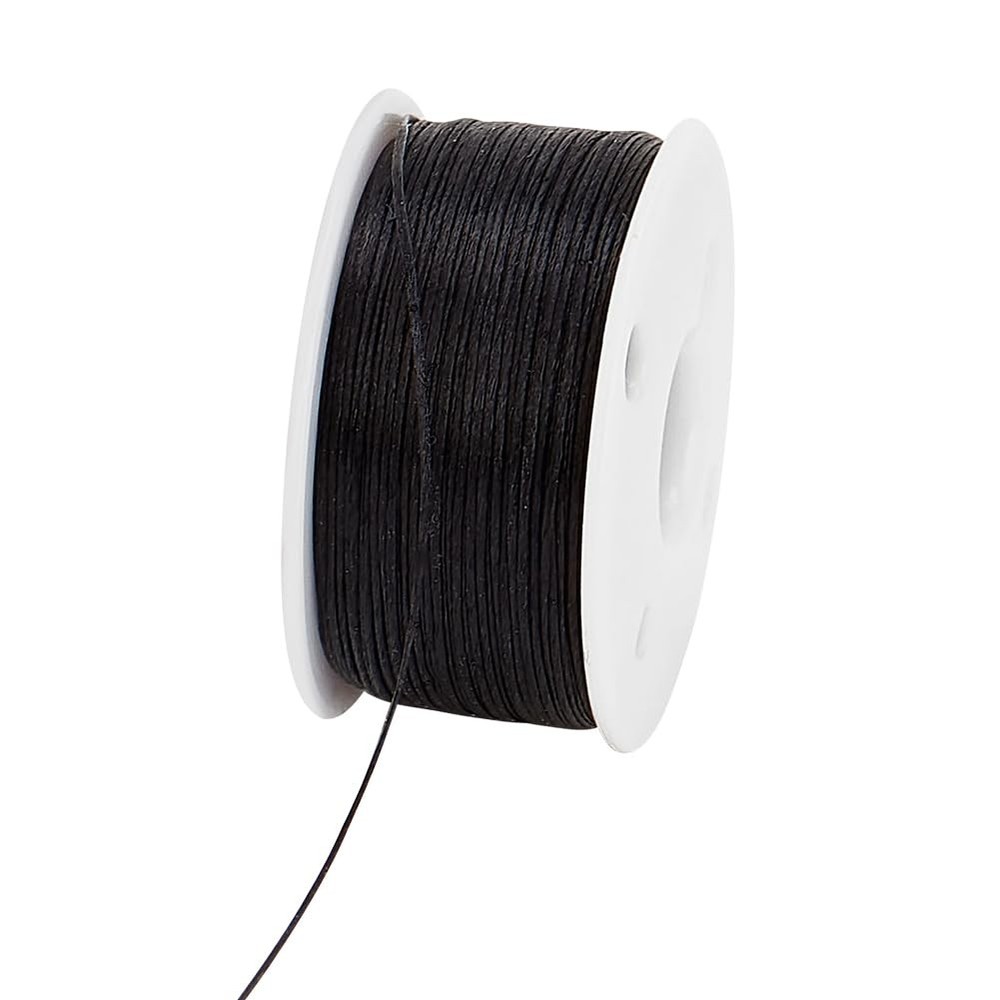 PH PandaHall 0.1mm Bracelet String Beading Thread Black 0.1mm-black,
