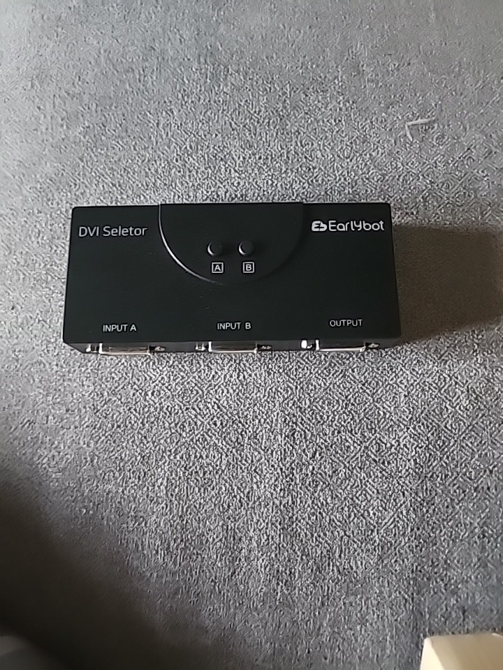 DVI Selector 2 Port Manual Switcher Selector Switch Box