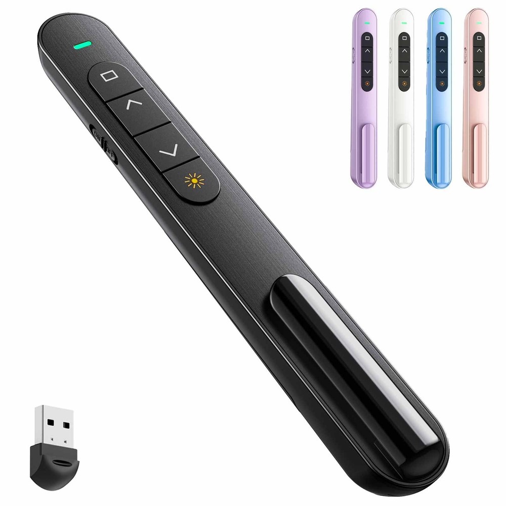 Wireless Presenter Remote for PowerPoint, Mac  Windows - Slide Advancer