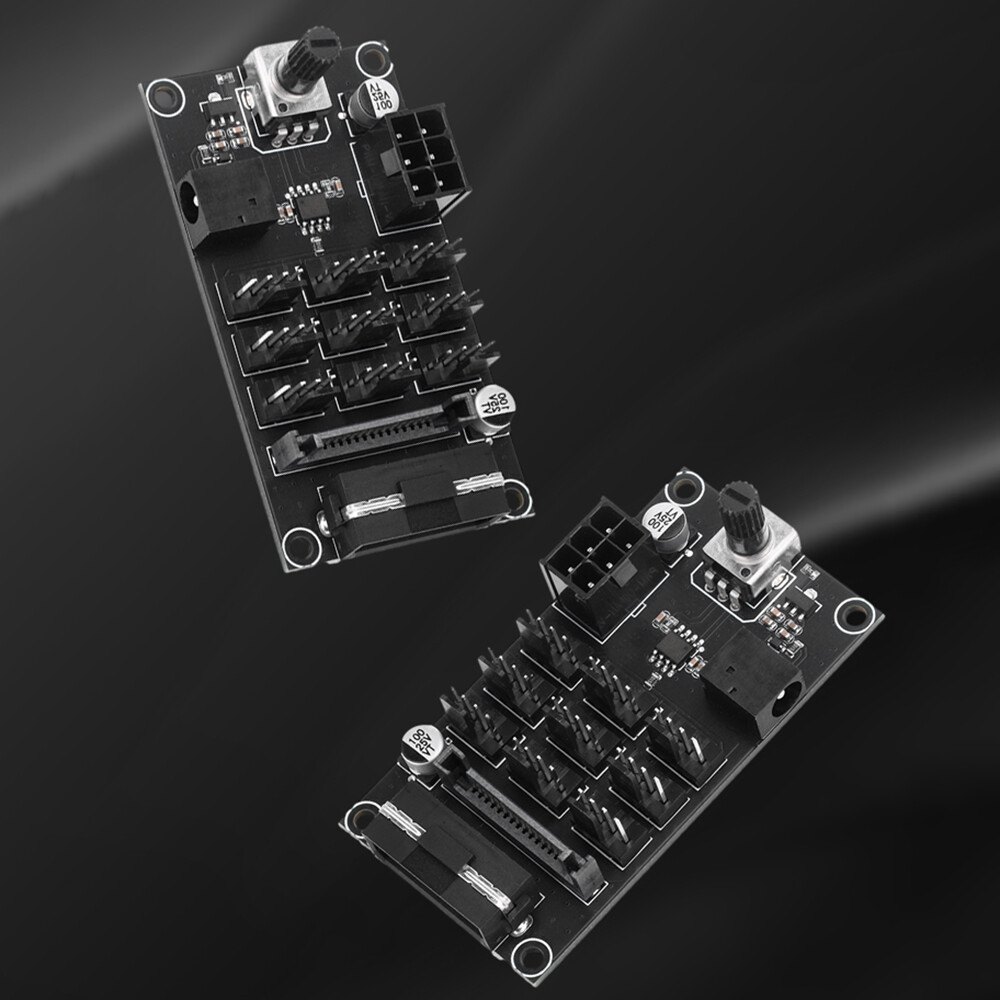 Computer Chassis PWM Violent Fan Speed Controller 9-Channel Fan Hub Controller