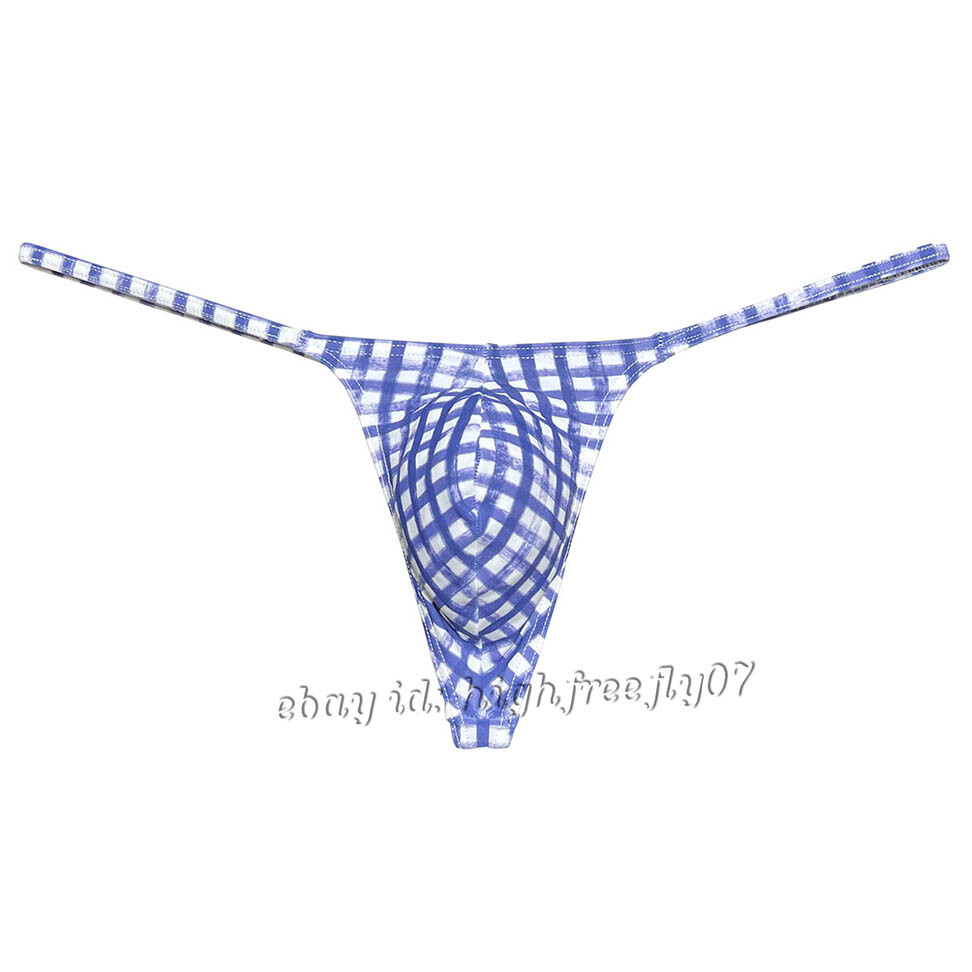 Men Slim Pouch Thong Underwear Strap Bikini Underpants Minimum Coverage G-String