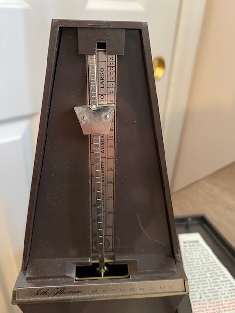Vintage Seth Thomas Metronome Model# 1104 Conductor