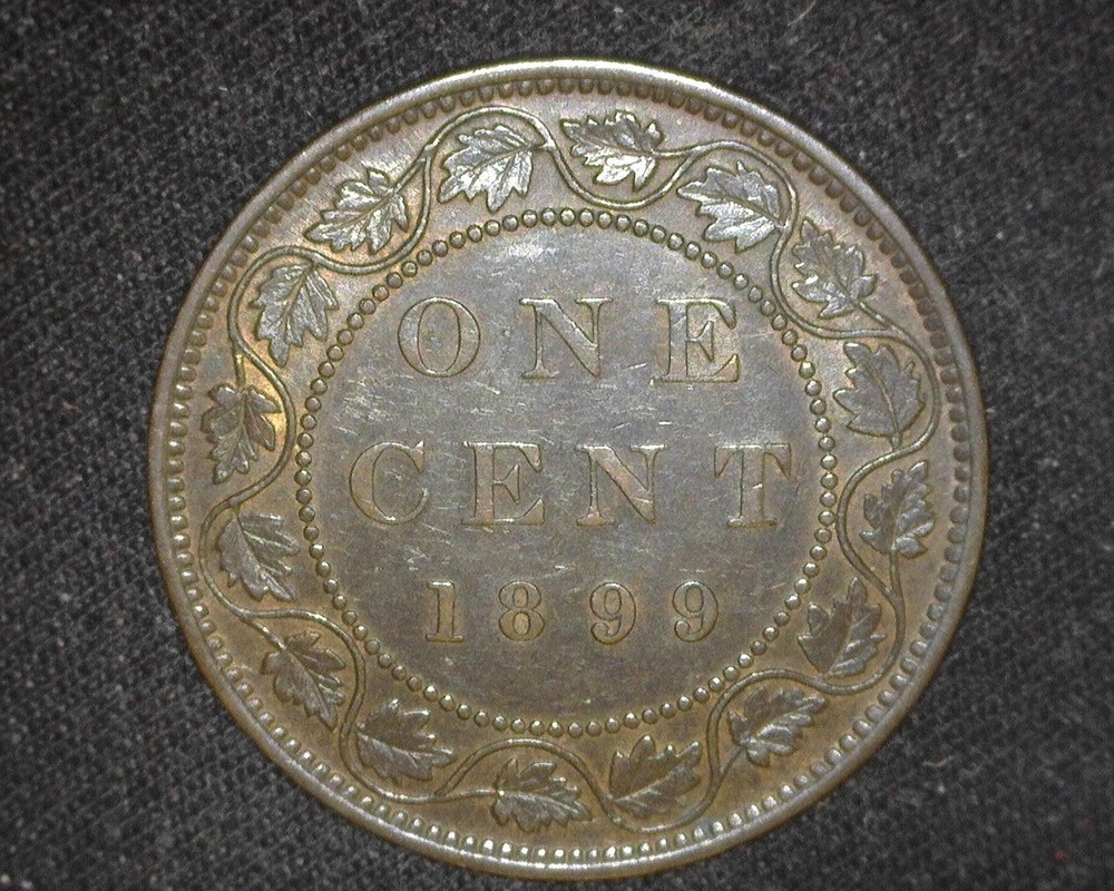 CANADA 1899 LARGE CENT KM7 ABOUT UNCIRCULATED ~D19