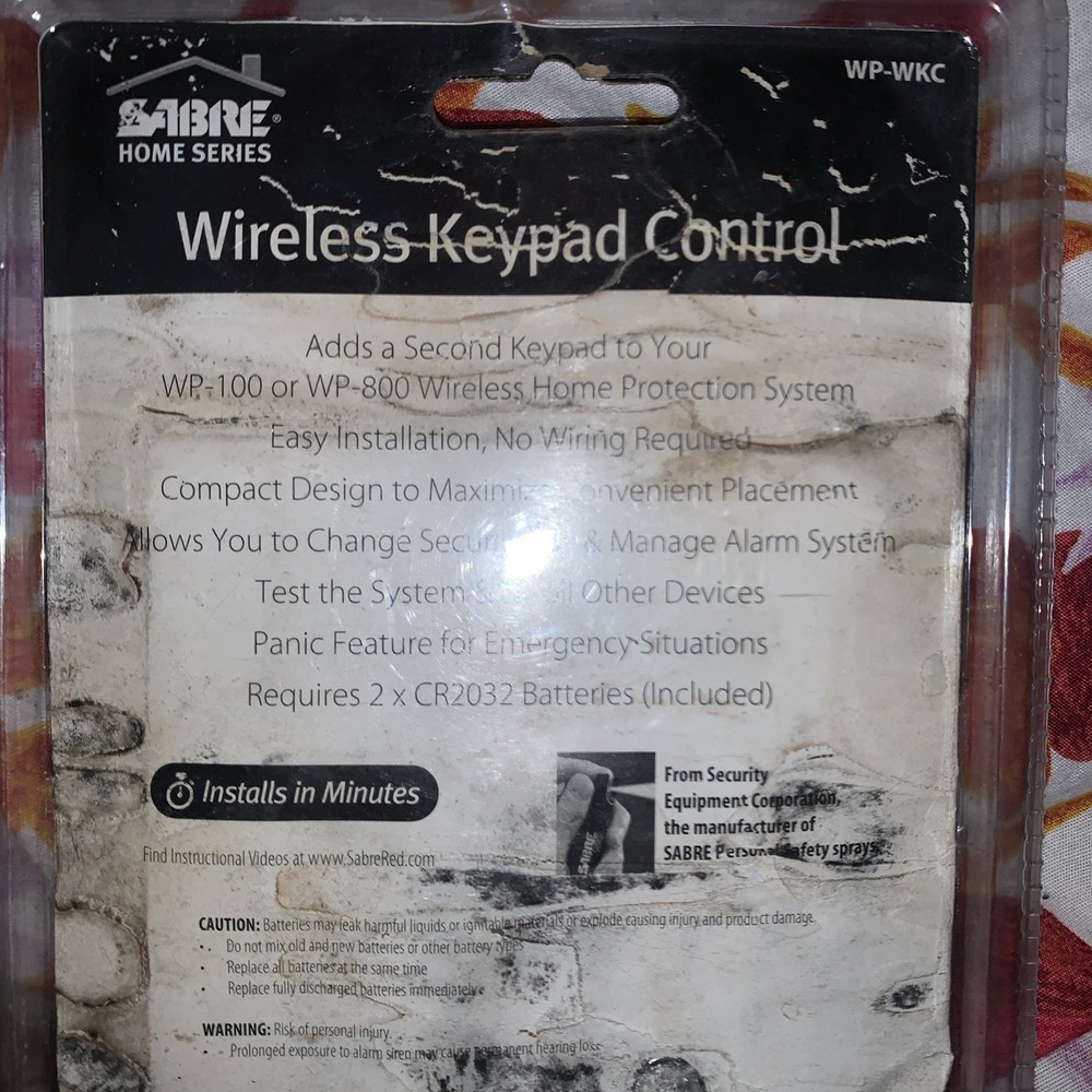 Sabre Wireless Keypad Control WP-WKC Brand New