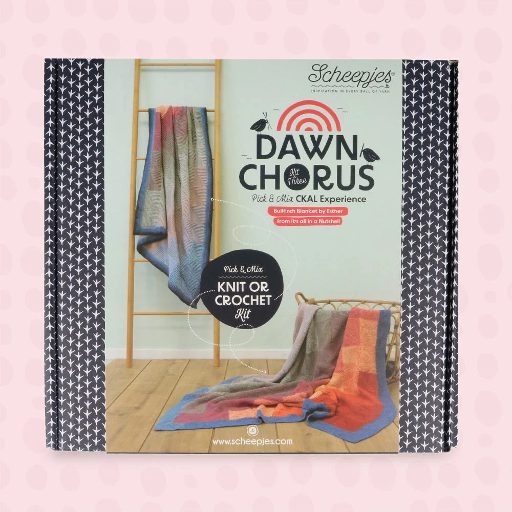 scheepjes dawn chorus blanket knit or crochet kit
