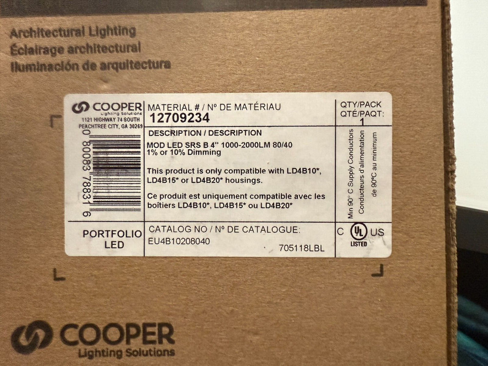 Cooper Portfolio EU4B10208040 LED POWER MODULE
