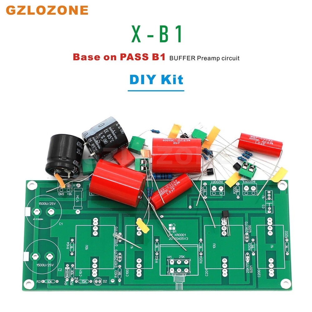 PASS X-B1 BY XR0001 Buffered Preamplifier PCB Base On PASS B1 BUFFER Preamp