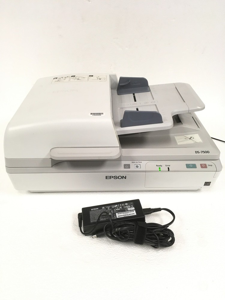 Epson WorkForce DS-7500 J311A Document Scanner w/ AC Adapter, 832 Scan Count