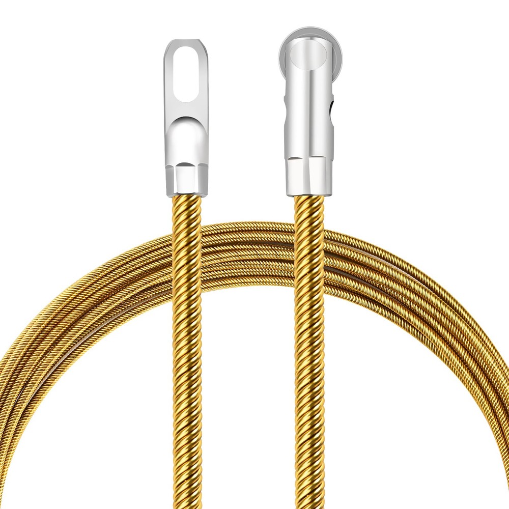 Fish Tape 16.4ft Wire Puller Running Electrical Wire Cable Pulley Head Spring...