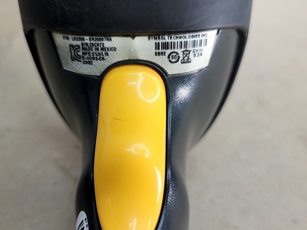 Symbol LS2208-SR20007NA Handheld Barcode Scanner USB