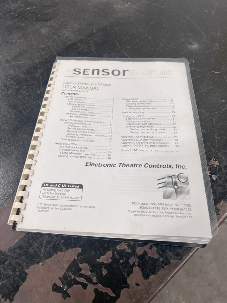 ETC 48 x 2K Sensor Rack CEM Classic