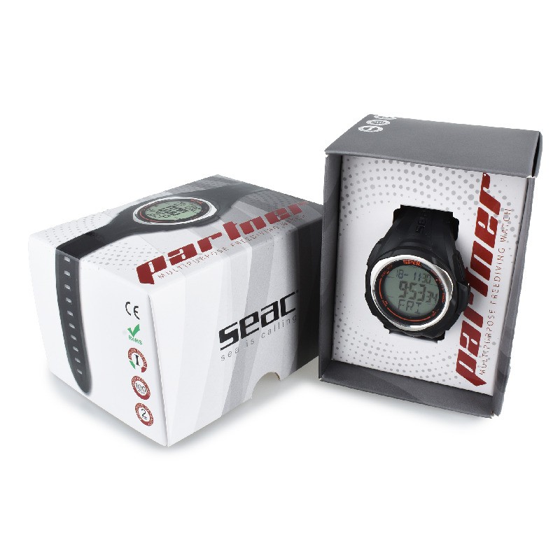 SEAC Partner Dive Computer - Black - Free Diving - Wrist Computer