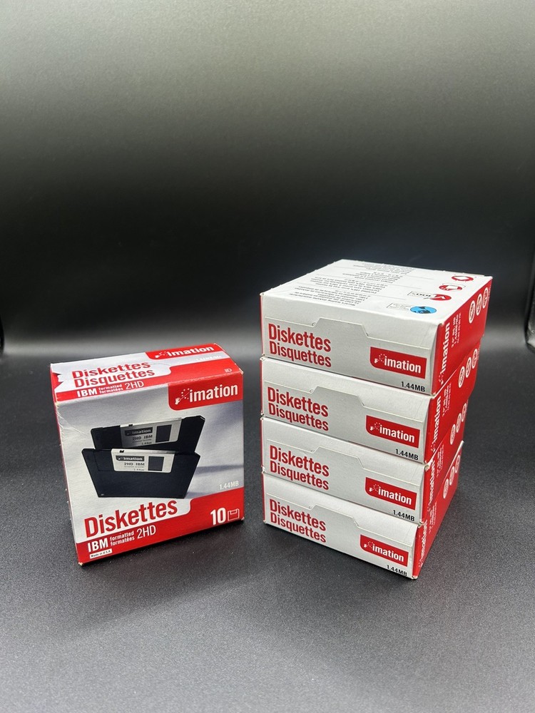 Imation 12881 3.5in. Floppy Disk | 4 Boxes. New In Box Never Opened