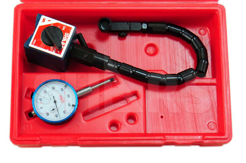 SHARS Flexible Magnetic Base Indicator Holder + 1" Dial Indicator Set S]