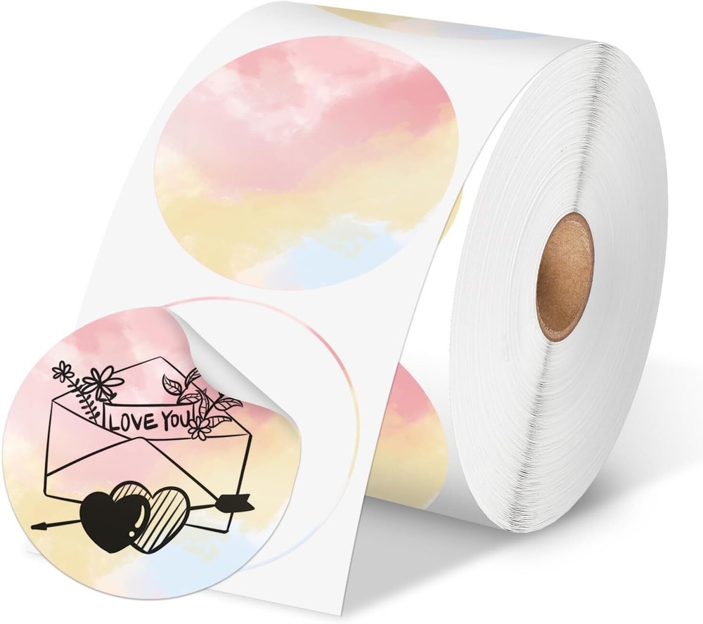 Phomemo 2" Direct Thermal Printer Label Self-Adhesive Round Sticker Address Tag