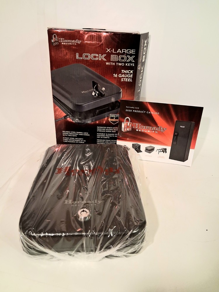 Extra Large Hornady Security Lock Box With 2 Keys