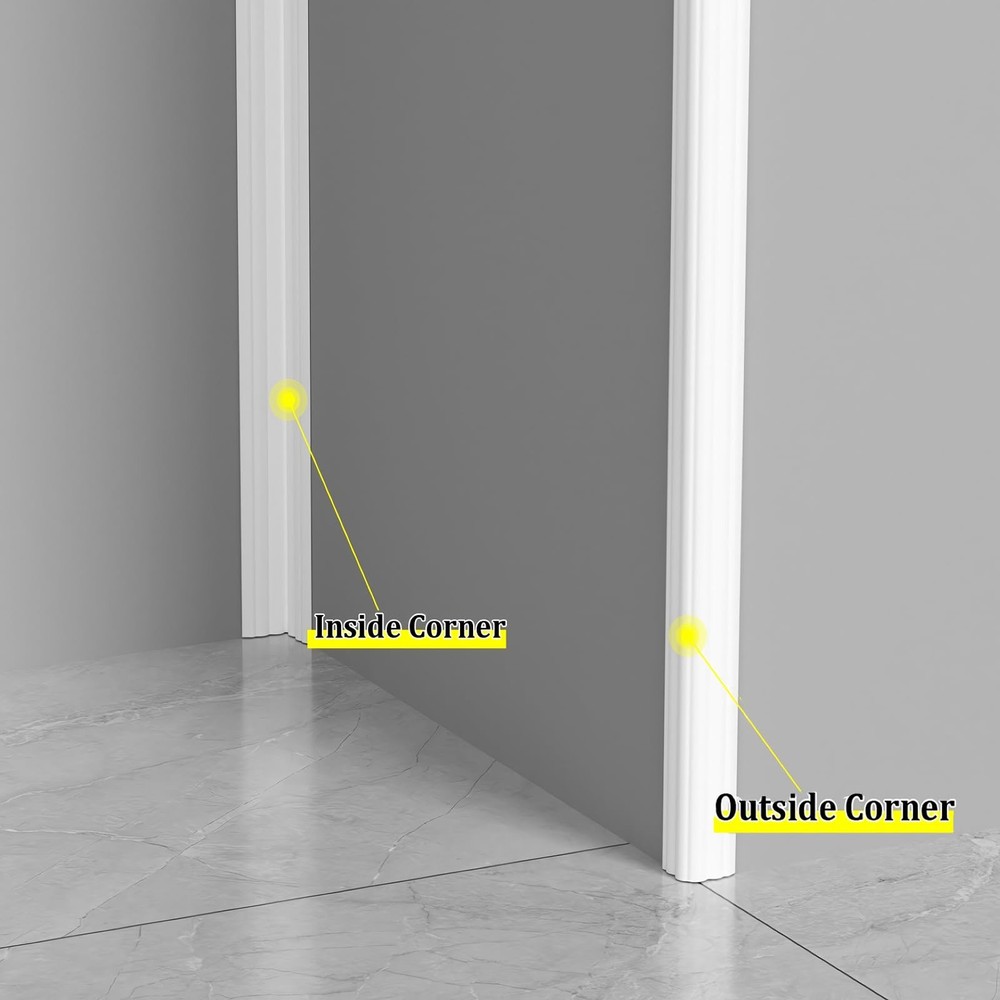 Wall Corner Protector Trim, 10.5 Feet Flexible Inside & Outside Corner Guard ...