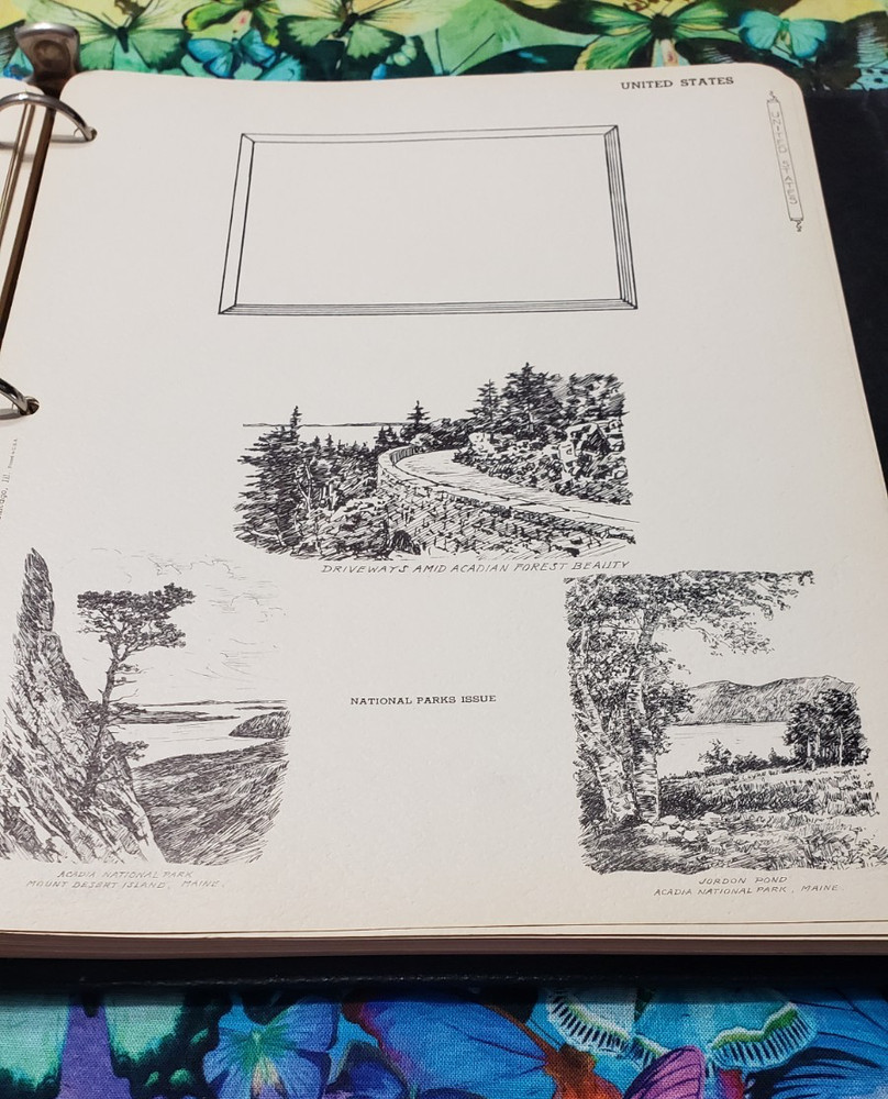 VINTAGE MACO PHILATELIC SERVICE UNITED STATES COMMEM PLATE BLOCK POSTAGE ALBUM