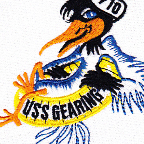 USS Gearing DD-710 Destroyer Ship Patch