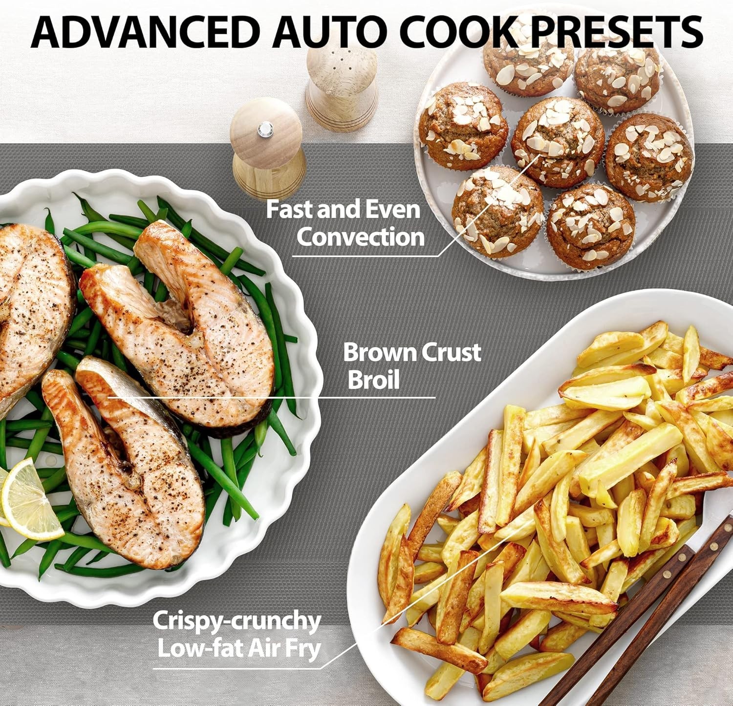 TOSHIBA Air Fryer Combo 8-in-1 Countertop Microwave Oven, with Convection, Broil