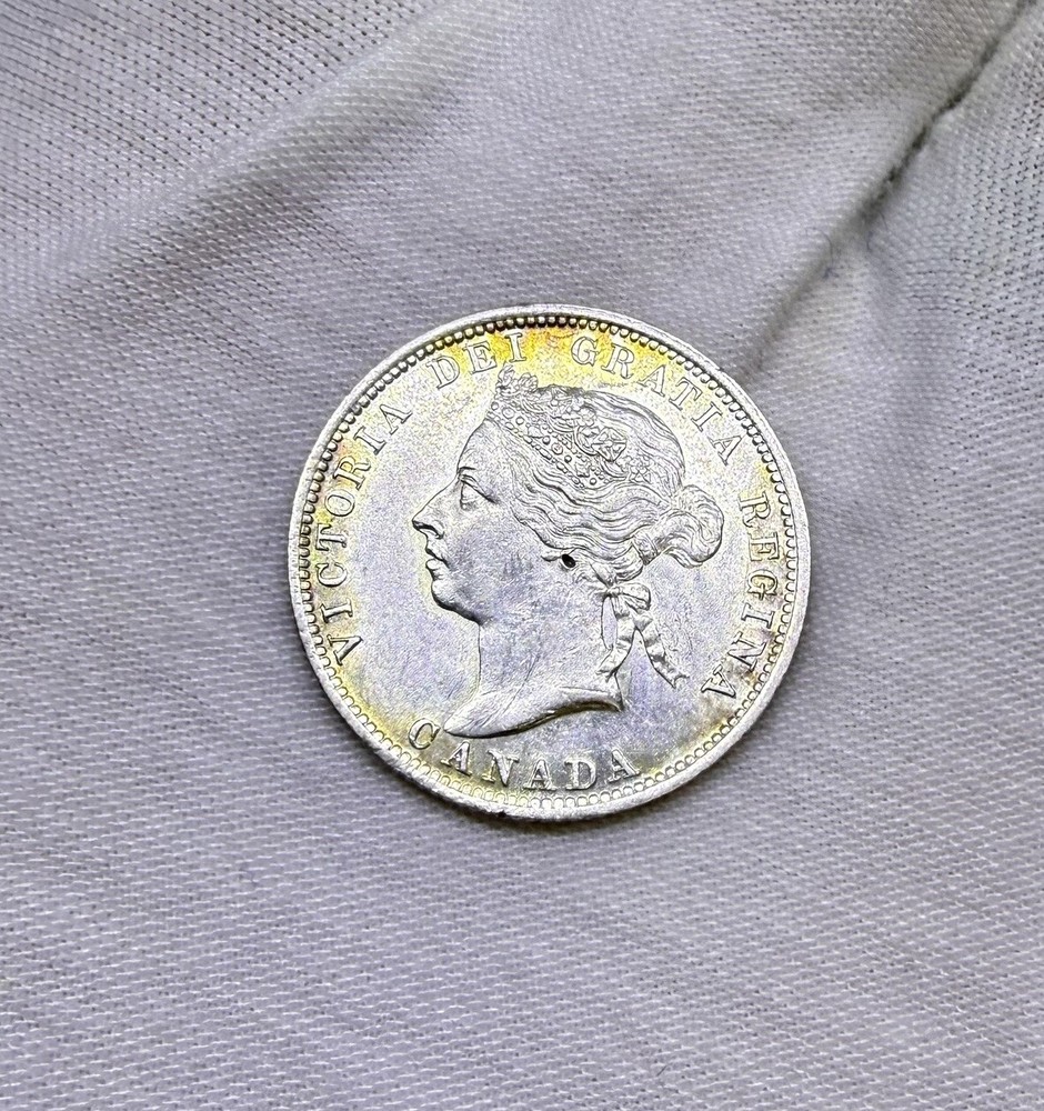1900 Canada 25 Cents Unc 🔥🔥