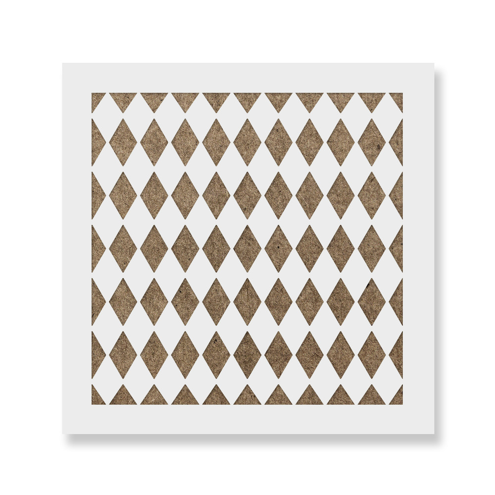 Harlequin Cookie Stencil - Durable & Reusable Mylar Stencils
