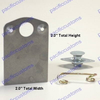 Quarter Turn Fastner Large Self Ejecting Button Kit 10 Pieces
