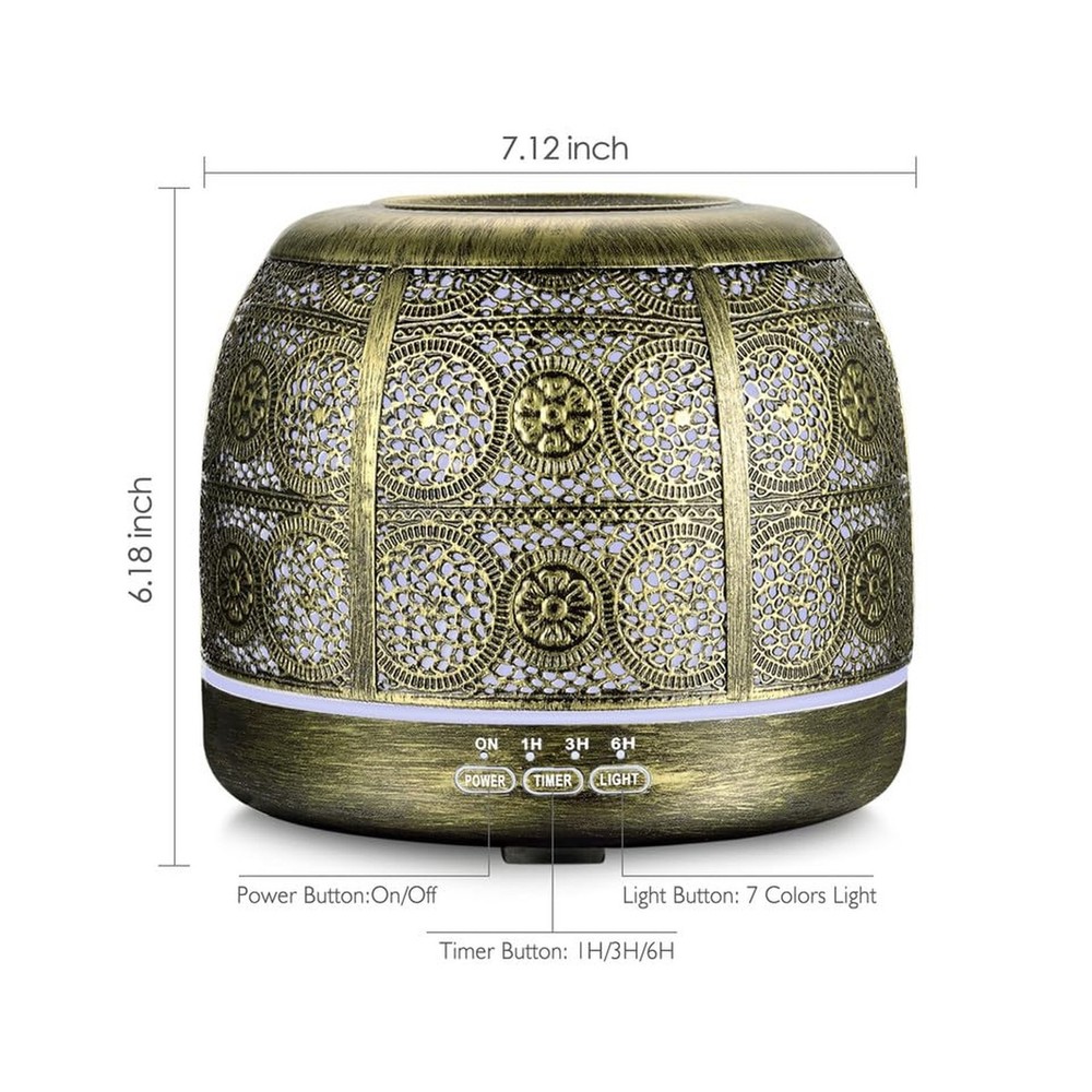 ARVIDSSON 500ml Essential Oil Diffusers for Large Room, Metal Diffu... Fast Ship