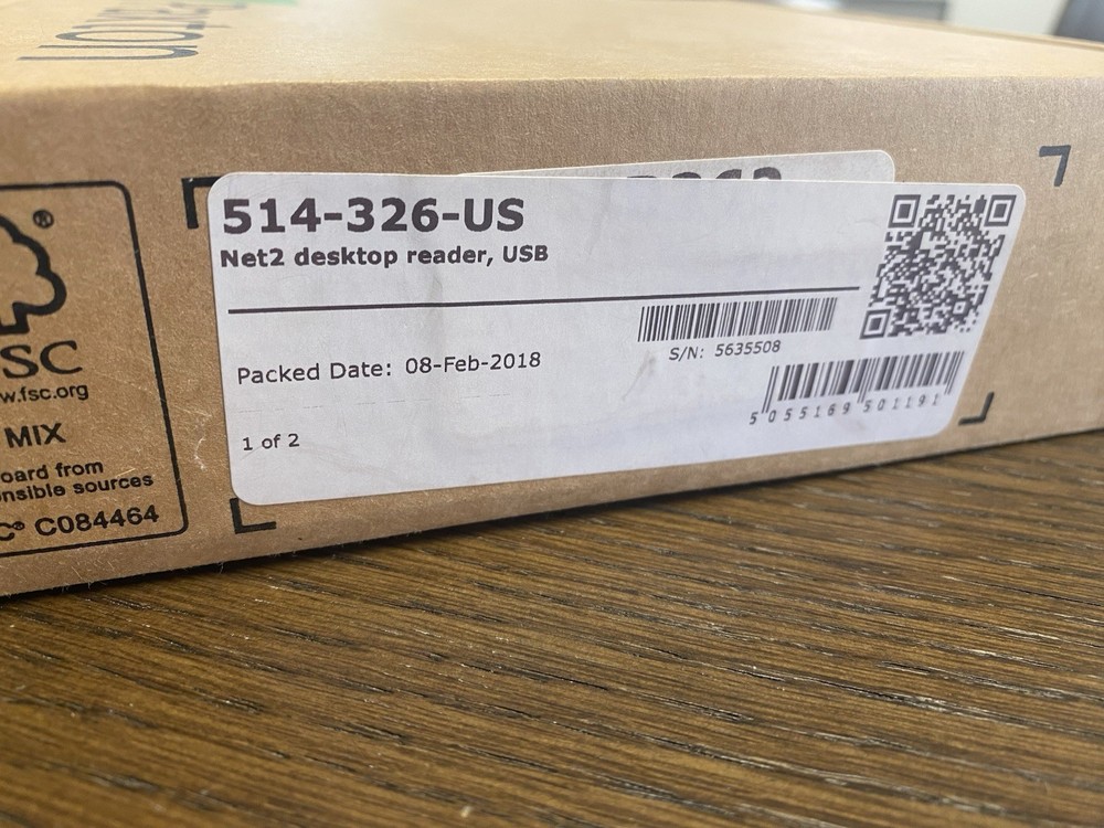 Factory Sealed ~ Paxton Access Net2 Desktop Reader, USB 514-326-US