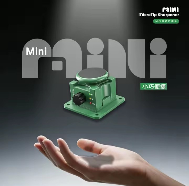 2UUL DA79 Mini MicroTip Sharpener Electric Grinder Tweezers Metal Tip Polish