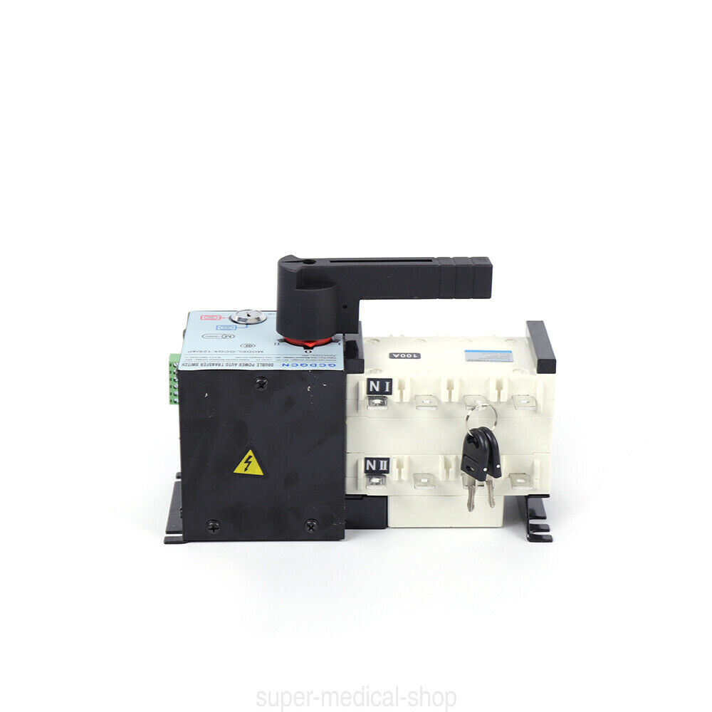 100AMP Dual Power Automatic Transfer Switch Changeover Isolation Generator USA