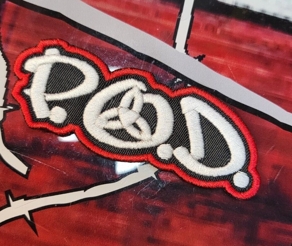 EMBROIDERED P.O.D. NU METAL BAND PATCH