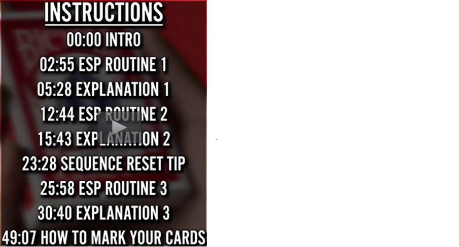 ESP Cards (Bicycle Full Deck, Red Back)