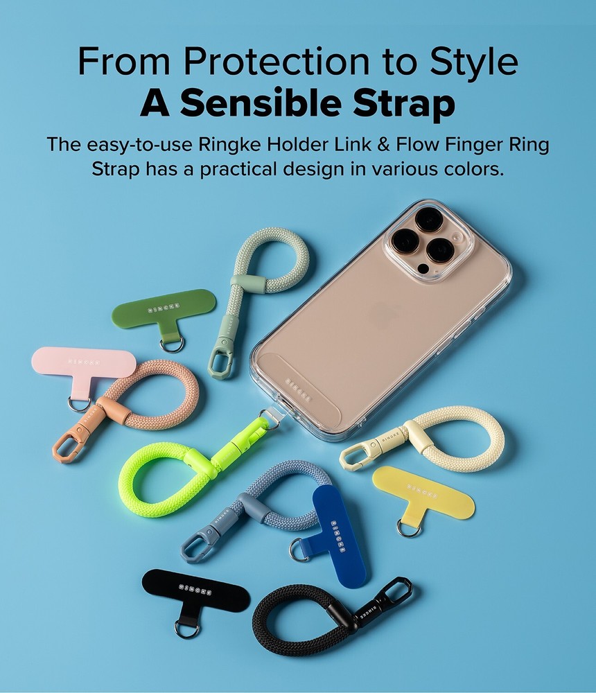 For Universal Phone Strap | Ringke [Holder Link Flow] Tether Tab Finger Strap