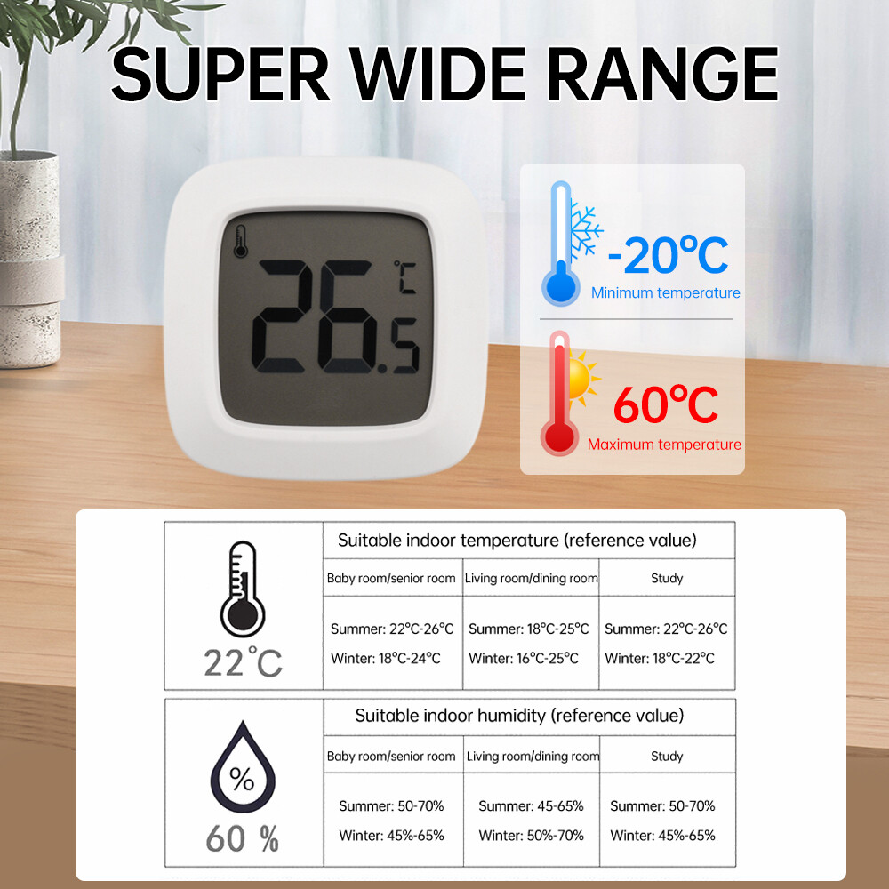 Magnetic Mini Digital Room Thermometer Refrigerator Temperature Sensor -20~60℃