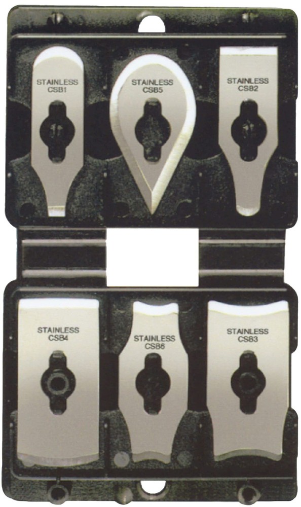 6 Blade Contour Scraper Kit with Soft Grip Handle and Storage Case