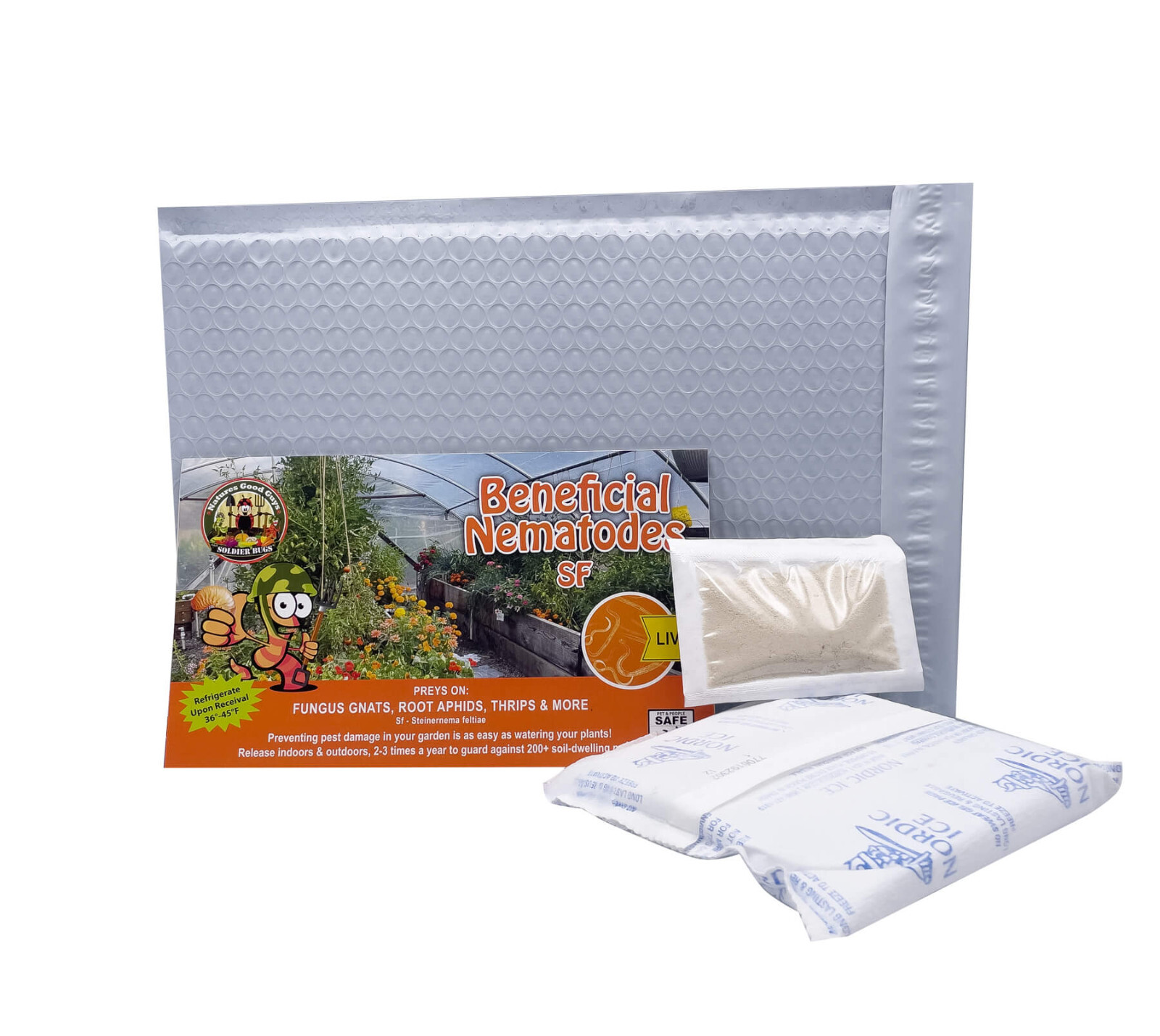 5 Million Beneficial Nematodes SF - Targets Fungus Gnats, Root Aphids & More