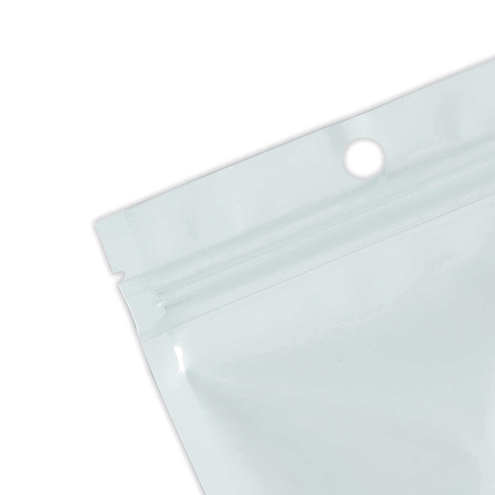 50/100/500 White Mylar Foil Clear Window Resealable Stand Up Bags Zipper Pouch