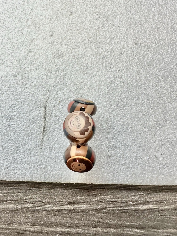 Whimsical 3 Faces POLYMER Clay Adjustable Ring
