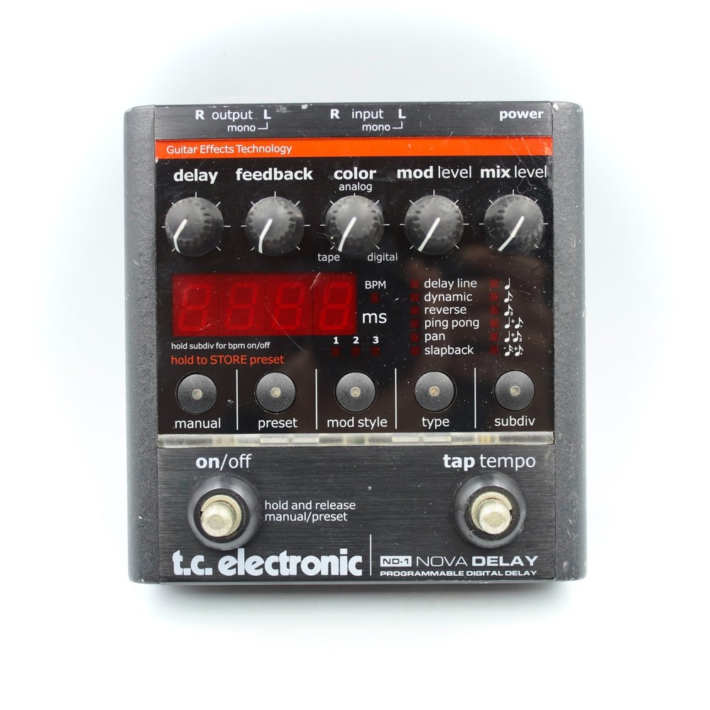 TC Electronic ND-1 Nova Delay Guitar Effect Pedal 8620837